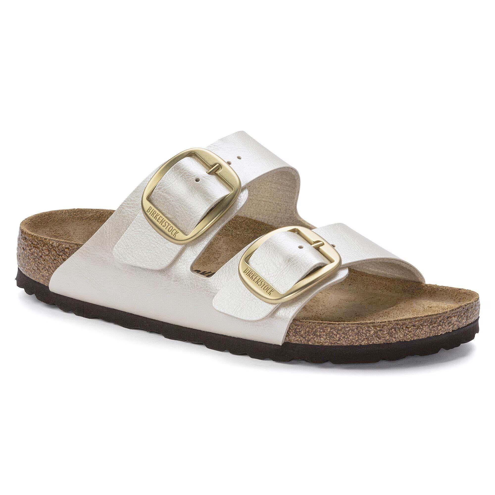 Chinelos Birkenstock Arizona Bigbuckle Pearl White Mulher 2/5