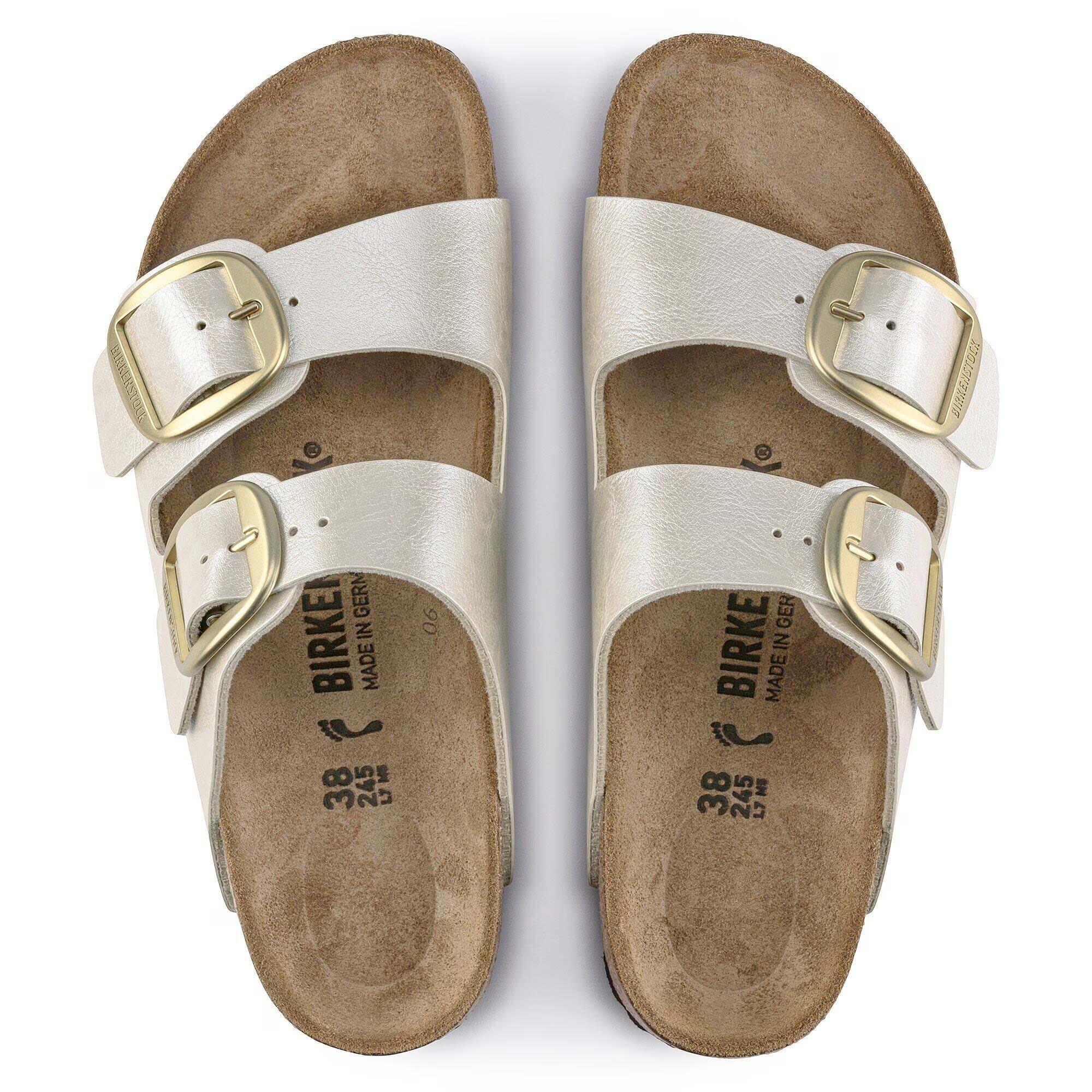 Chinelos Birkenstock Arizona Bigbuckle Pearl White Mulher 4/5