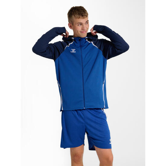 Zapinana na zamek bluza dresowa z kapturem Hummel Lead 2.0