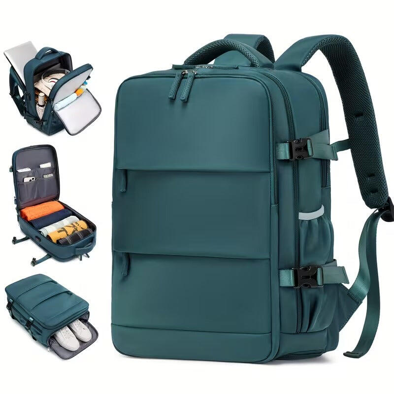 NNETM Business Laptop Backpack with USB Charging Port