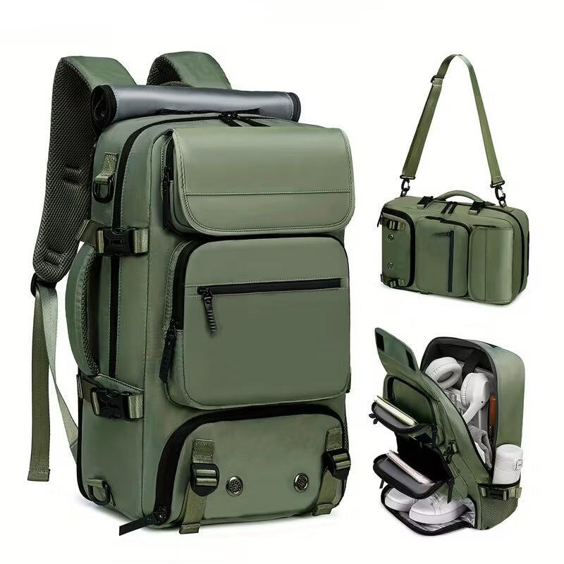 NNETM 35L Laptop Travel Backpack with Shoe Compartment