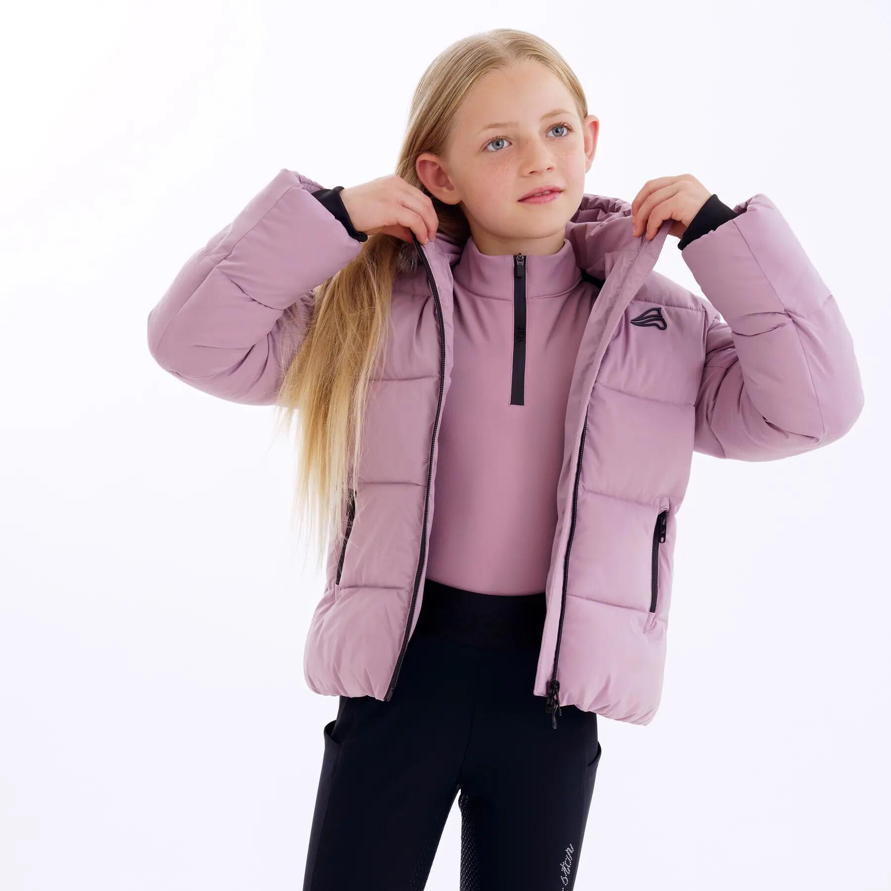 Mädchen-Daunenjacke  mit Kapuze Euro-Star Camie 2/3