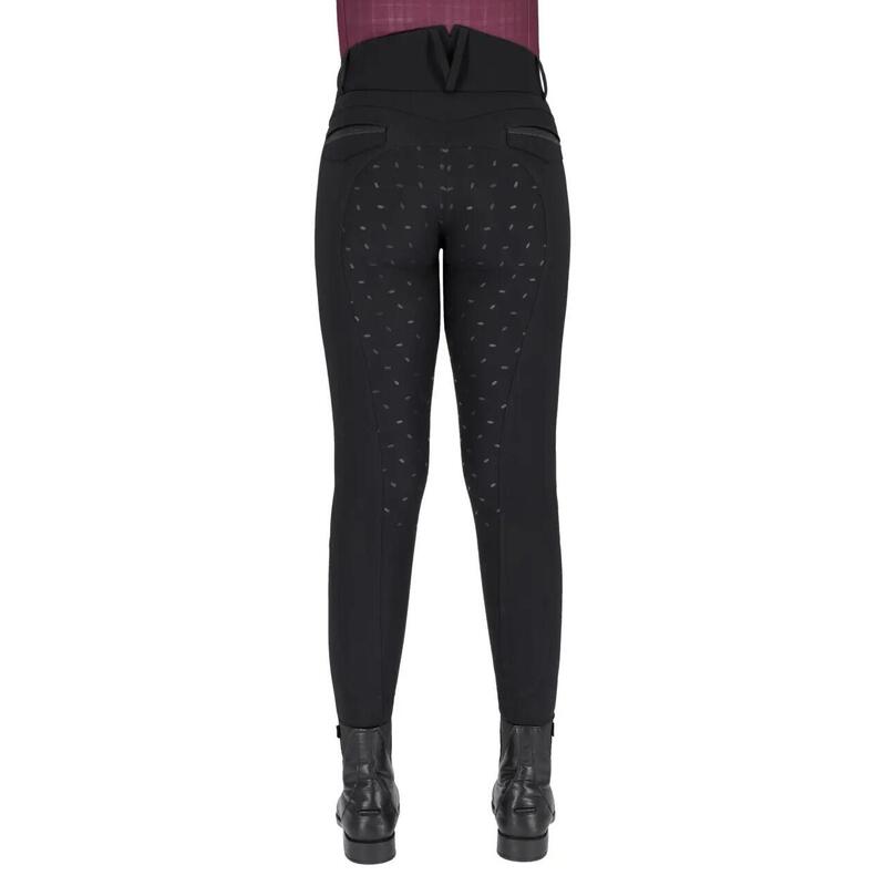 Pantalon echitație QHP Zahra cu grip complet