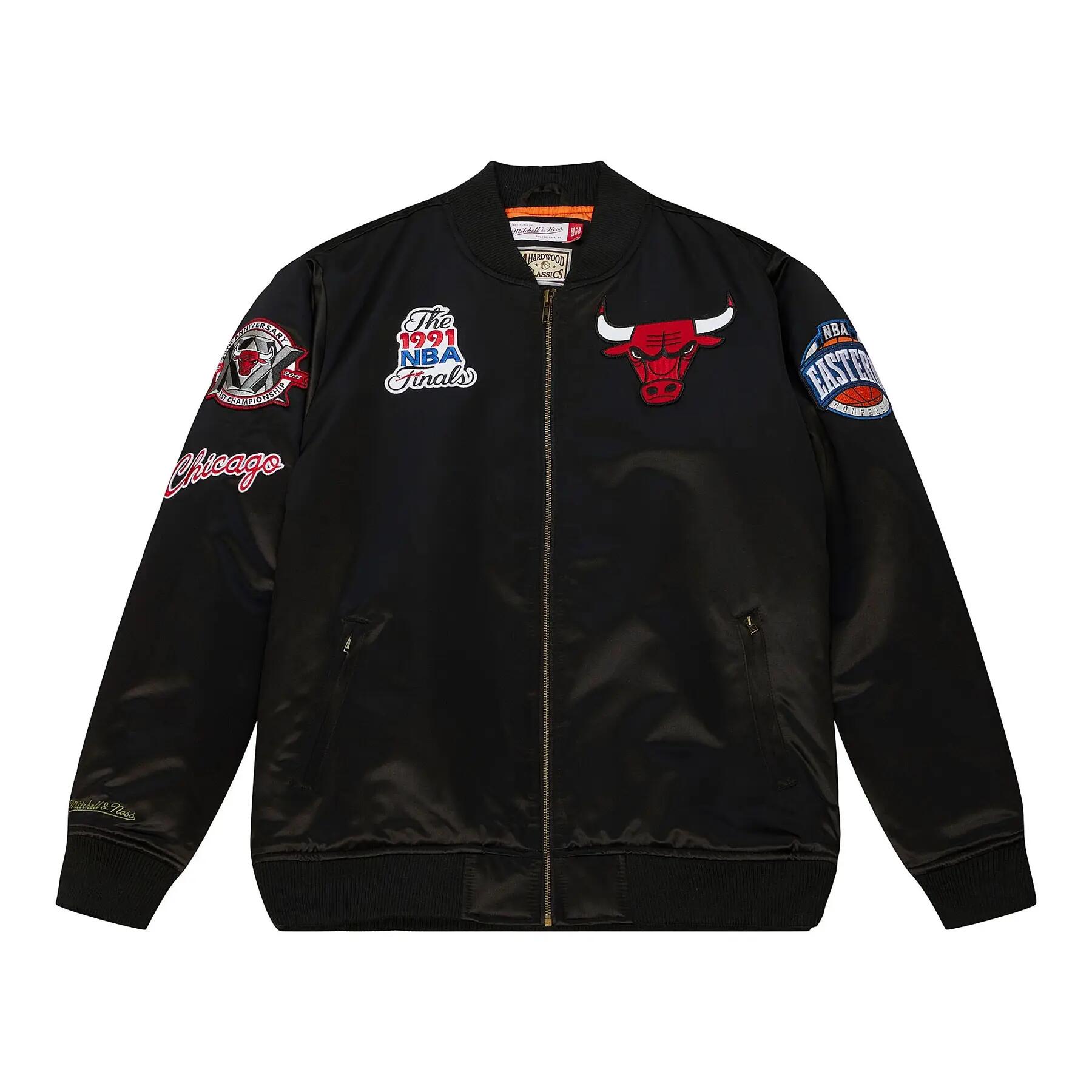 MITCHELL & NESS Giacca in raso Chicago Bulls Flight