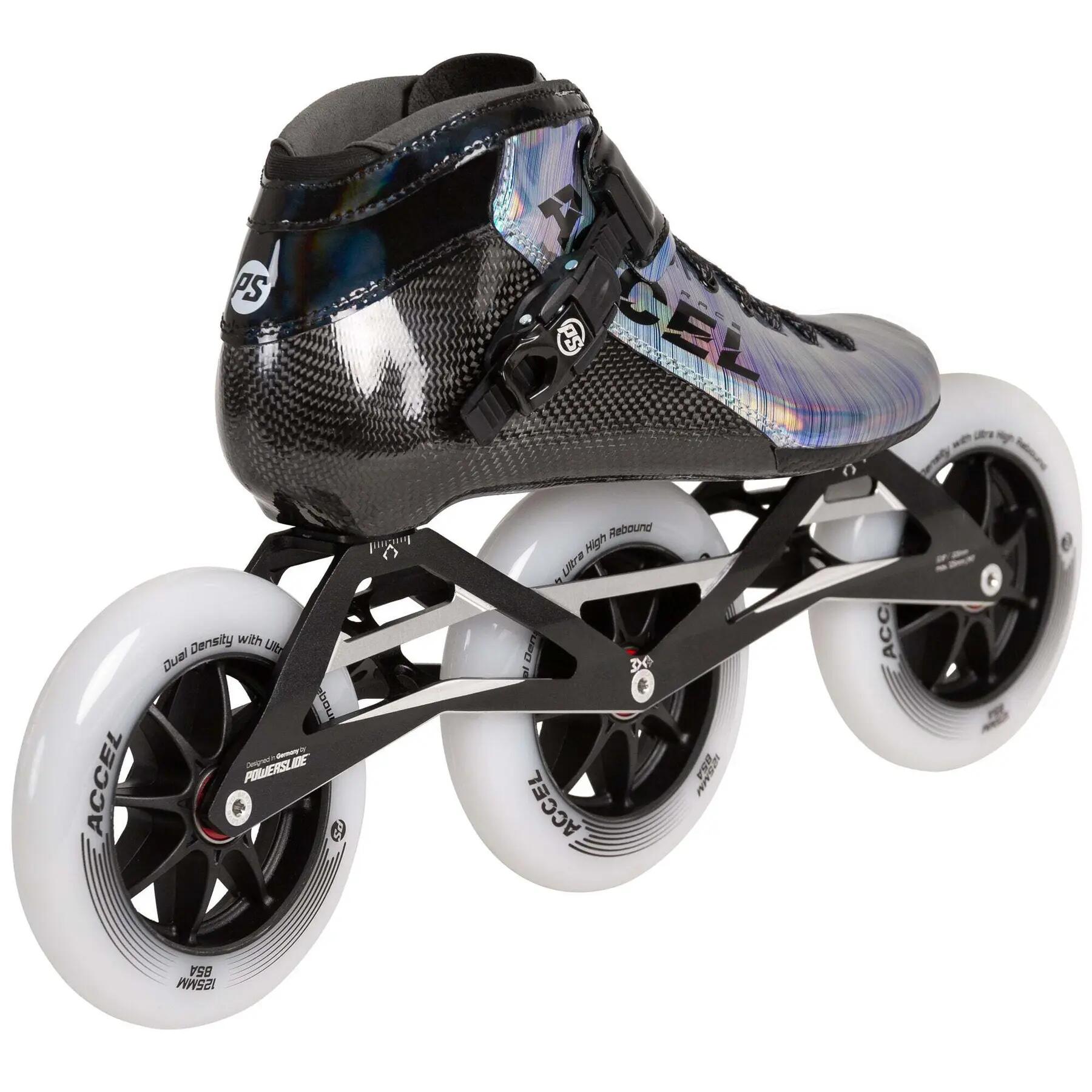 Patines de velocidad Powerslide Accel Race Reflective 125 3/5