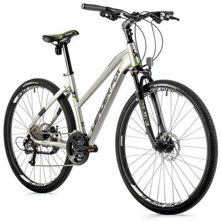 Vélo électrique VTC 28 musculaire femme Leader Fox Toscana 2022 16,5 9V
