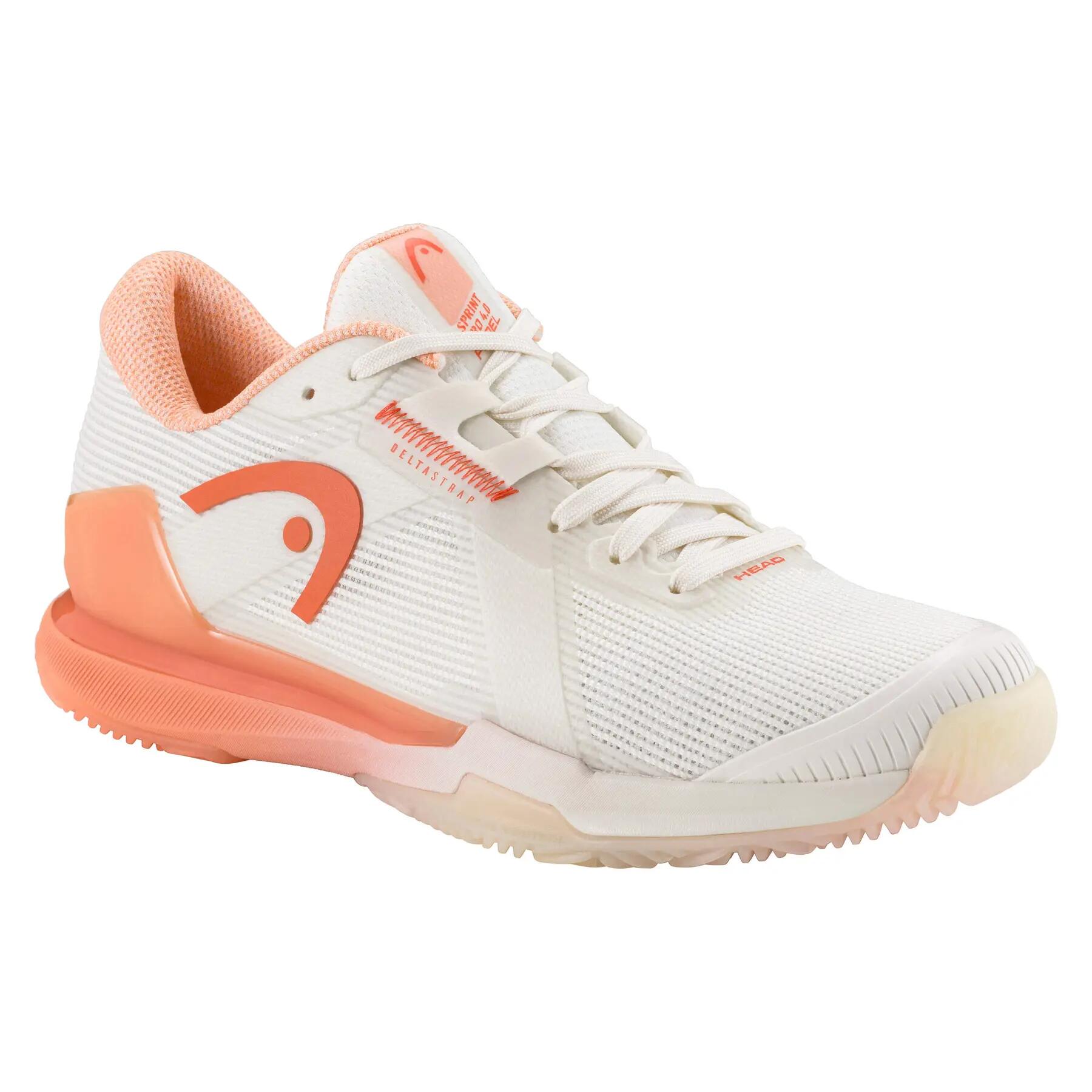 Head - Chaussures De Padel Femme Head Sprint Pro 4.0 - Chaussures De Sport - Blanc|orange - 42 - Decathlon