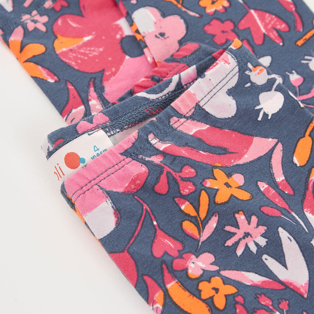 Leggings de verano de gimnasia kids niña boboli multicolor 4/4