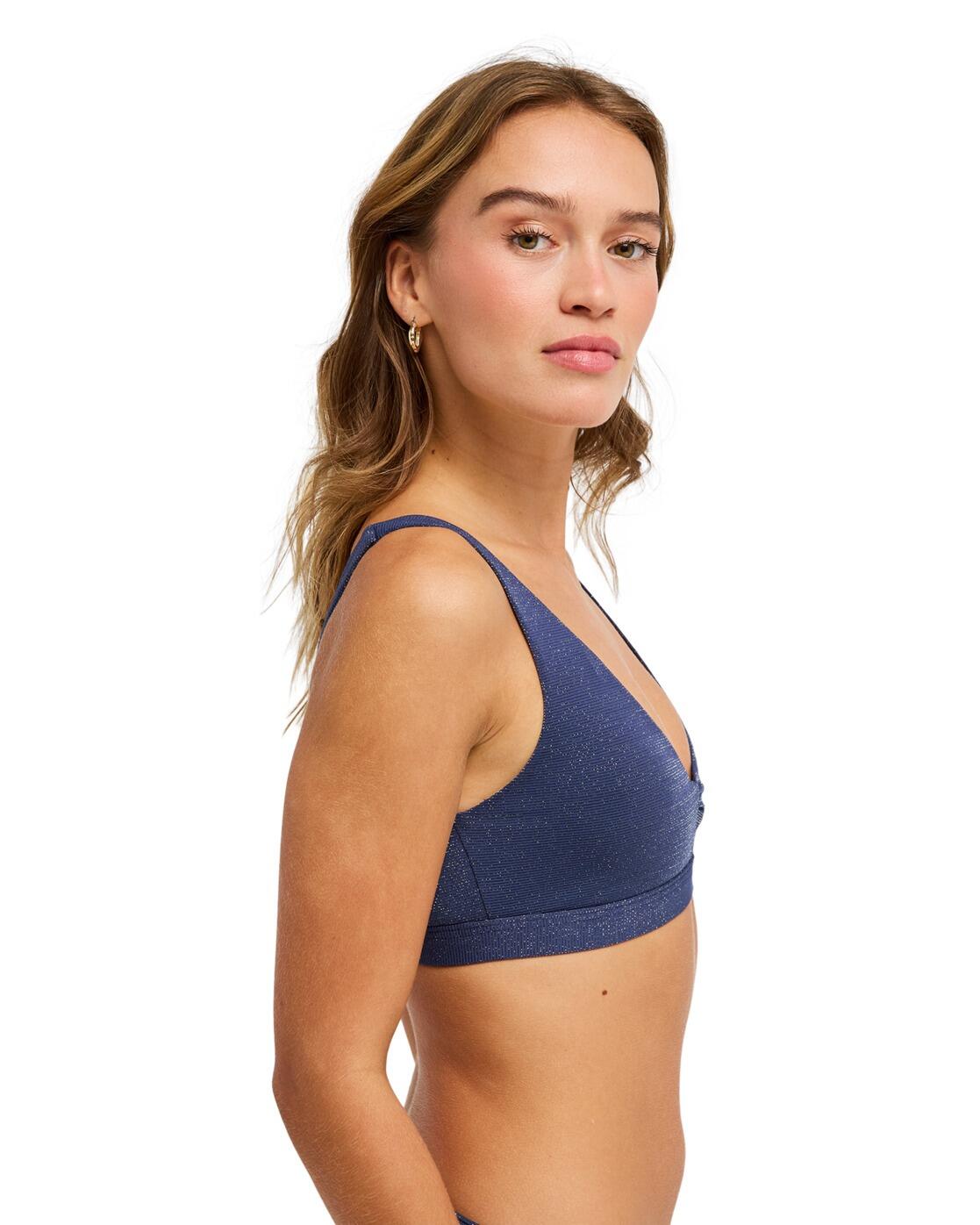 Top de bikini Bralette ROXY SHINE ELONGATED BRA Azul Mujer 3/4