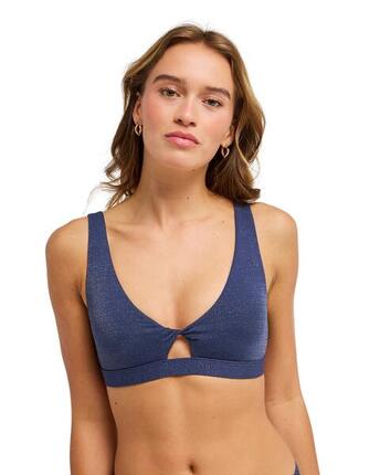 Haut de bikini bralette Bleu Femme