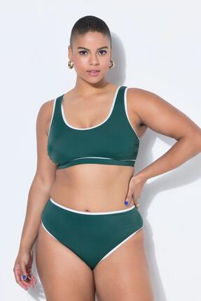 Femme Haut de bikini passepoil bonnets souples