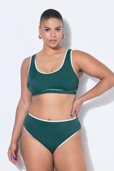 Femme Haut de bikini passepoil bonnets souples