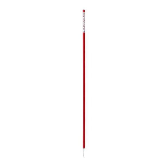 Slalomstangen 10er-Set 170–175 cm, Metallspitze, Orange