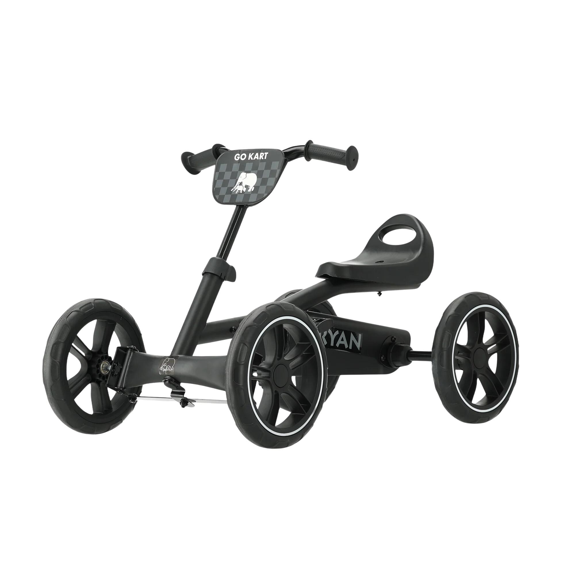 Deryan - Deryan Kart – Karting À Pédales – Dès 2 Ans – Siège Réglable – Noir - Porteur - Noir - 8" - Decathlon