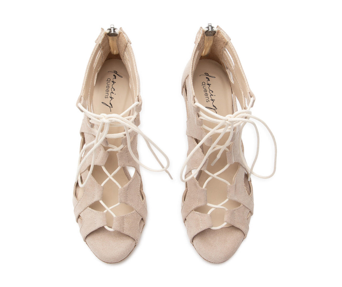 Magnet Core chaussures de danse en daim beige - 5.0 cm flare 6/7