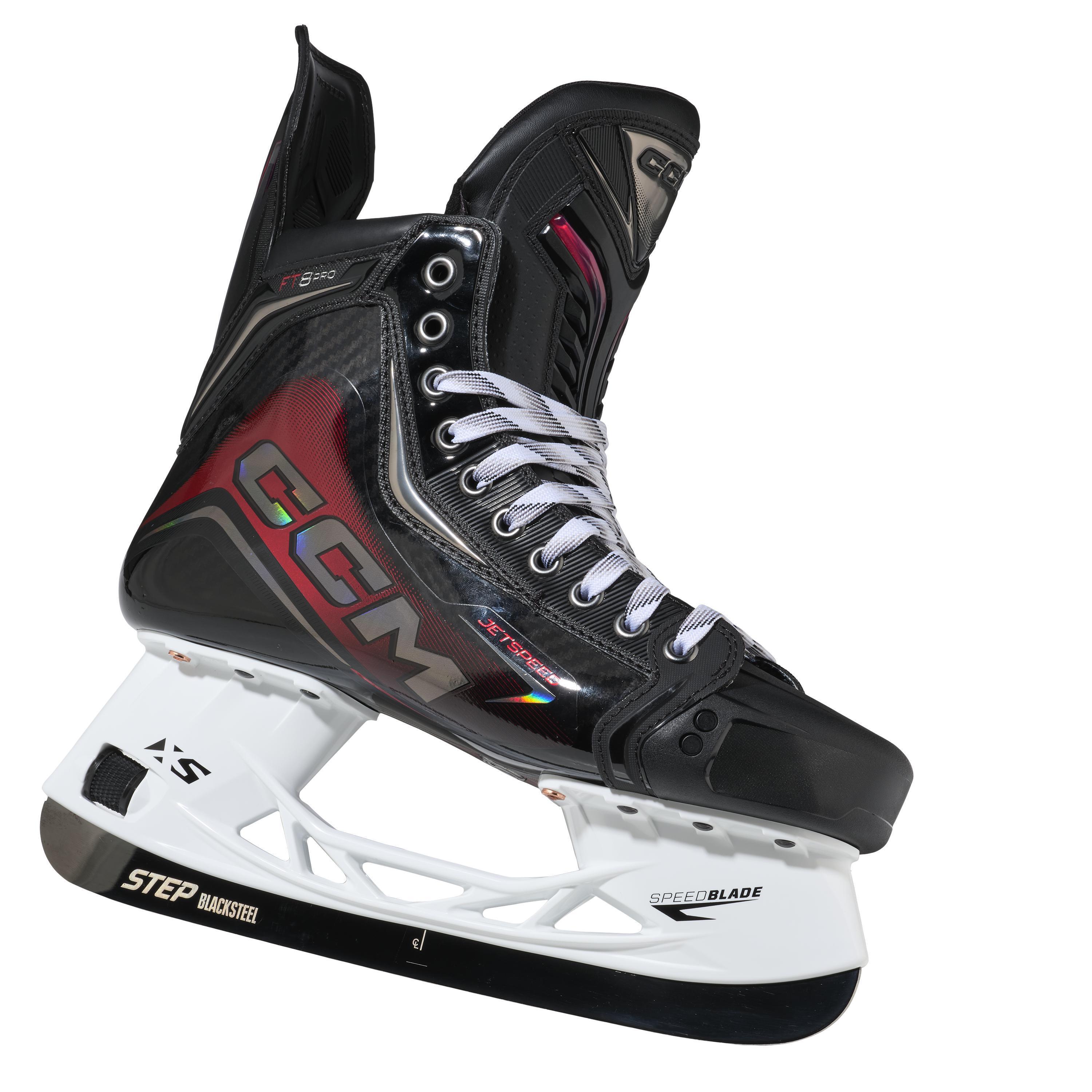 CCM JetSpeed ​​FT8 Pro Senior Eishockeyschuhe, zulaufend 2/5
