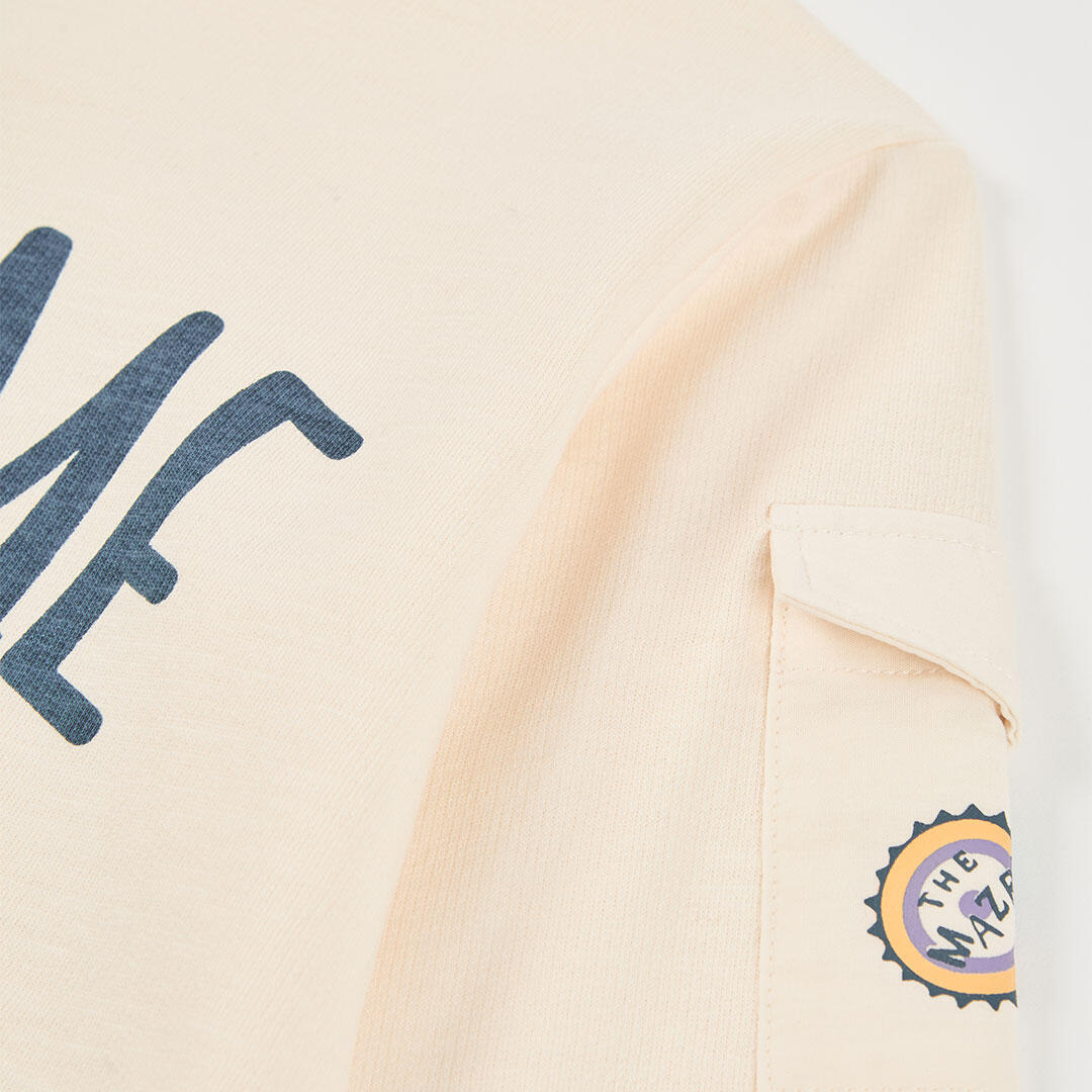 Sudadera de verano de gimnasia kids niño boboli crudo 4/4