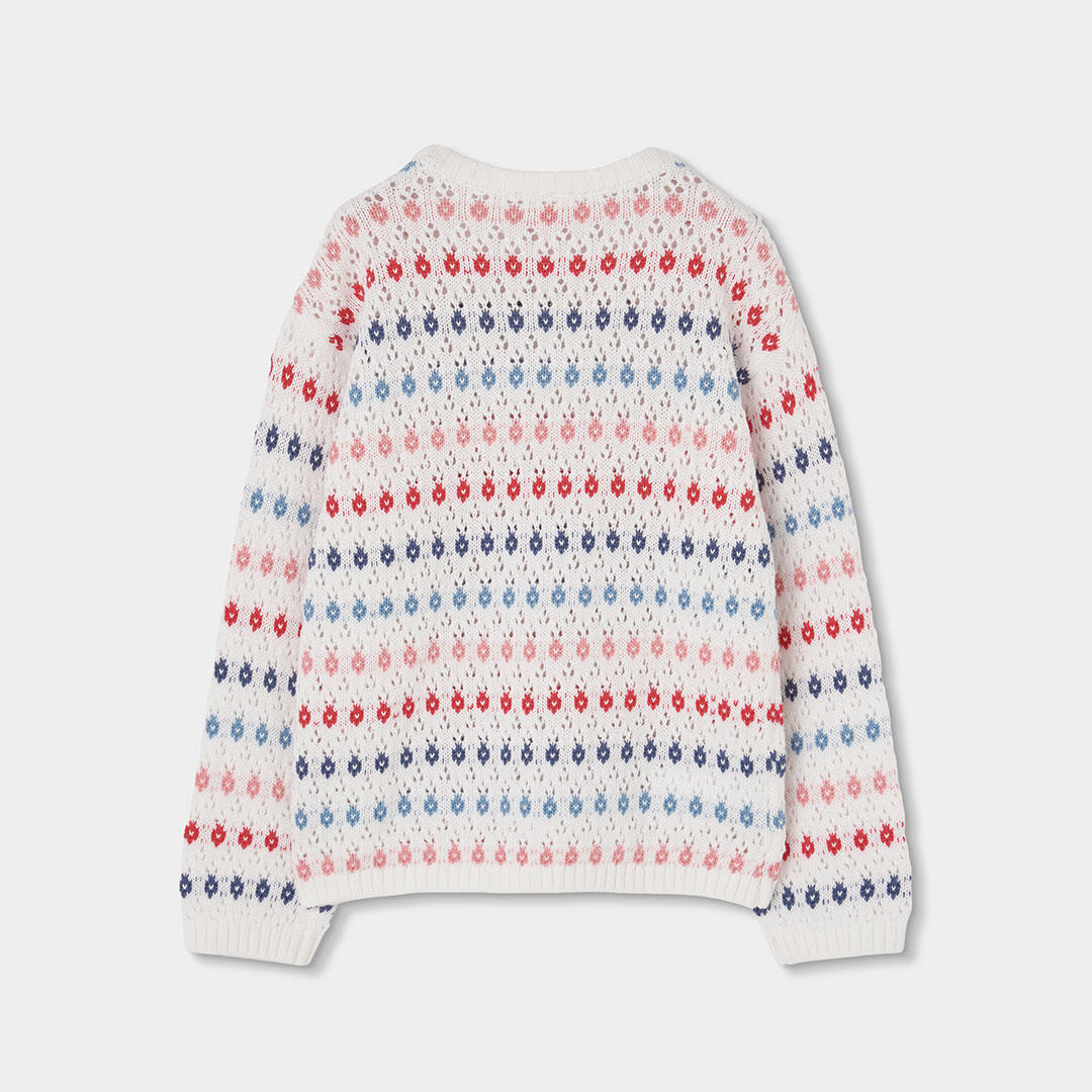 Jerséis de verano de gimnasia kids niña boboli blanco 2/4