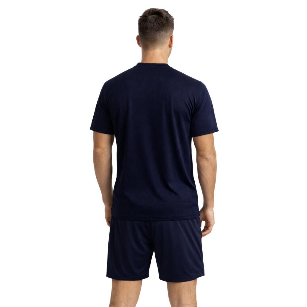 ENEBE MAGNETO Homem Branco/Azul Marinho – Camisola Técnica de Pádel Manga Curta 2/3