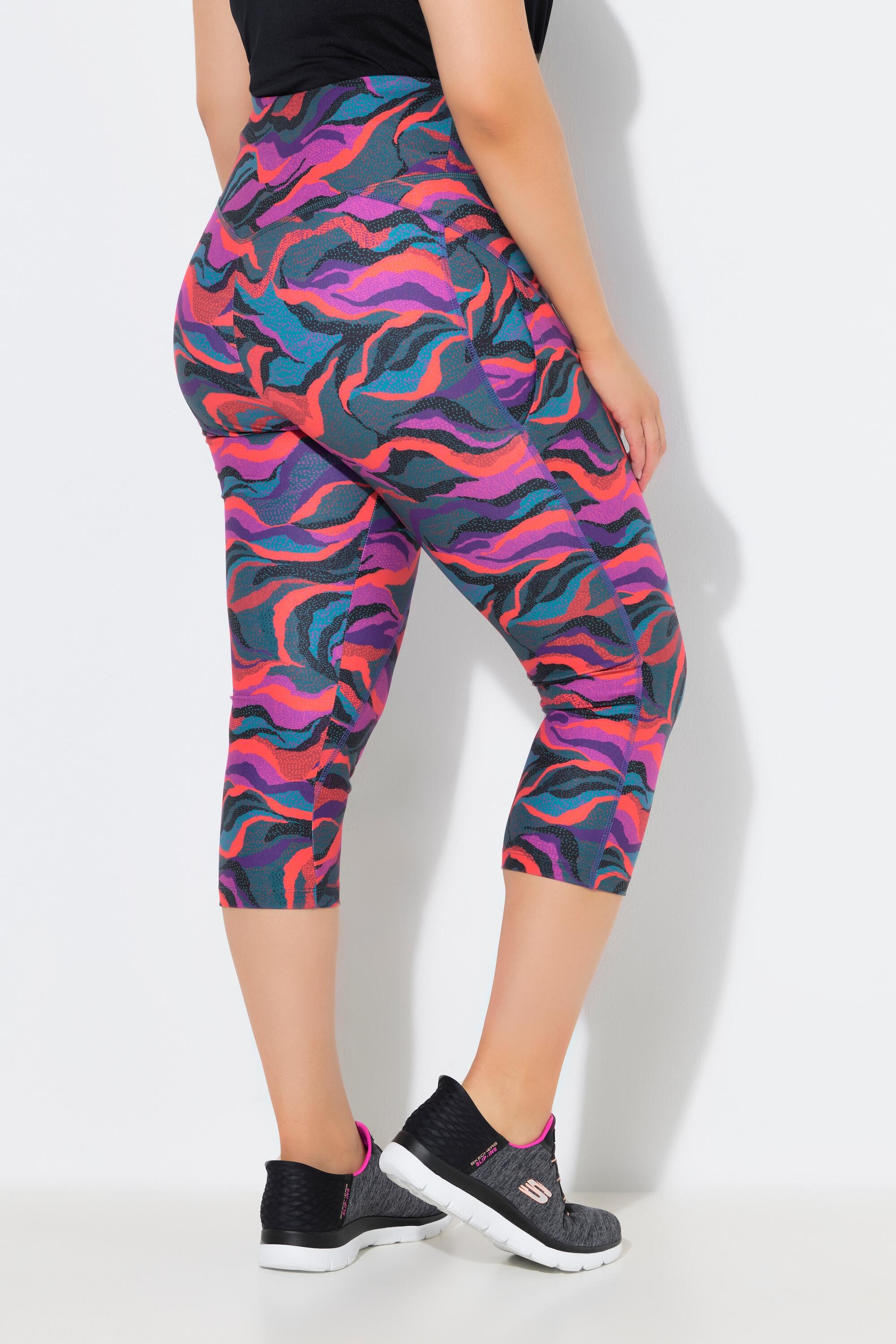 Dames 3/4-sportlegging thermojersey hoge taille gerecycled 2/6
