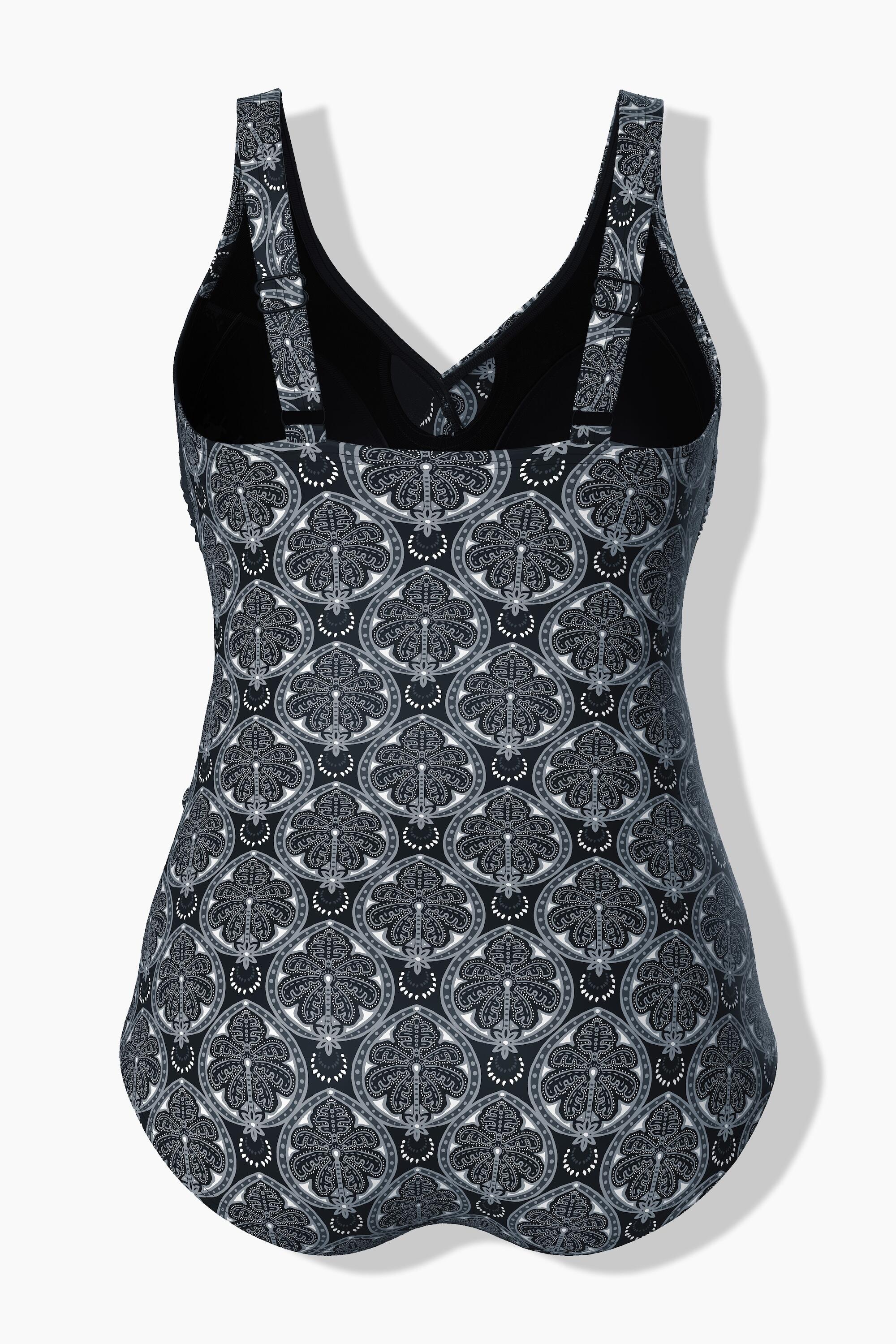 Femme Maillot de bain avec bonnets souples et nœud fantaisie esprit cache-cœur 7/7