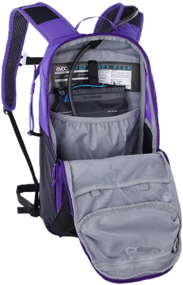 Mochila Evoc Ride 8L  Violeta y negro 7/7