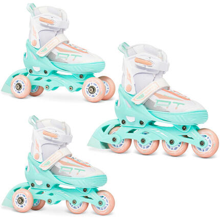 Patines ajustables 3en1 Profession Blanco/Oro