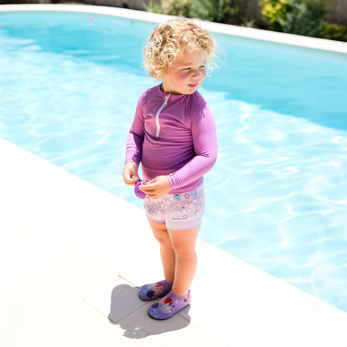 Childrens Beach Shoes, Lilac Spring 4/5