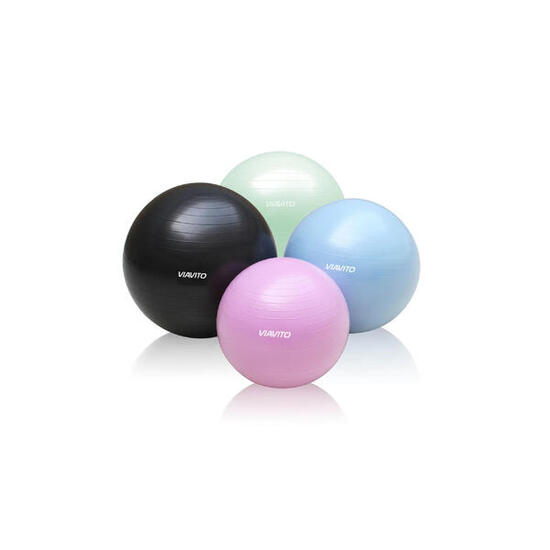 Ballon de Gymnastique - Viavito - 55 cm - Anti burst - Rose