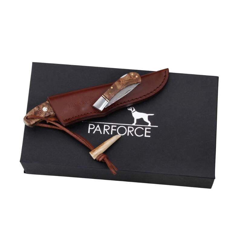 Set cutit si briceag Parforce Damasc, cutie cadou inclusa