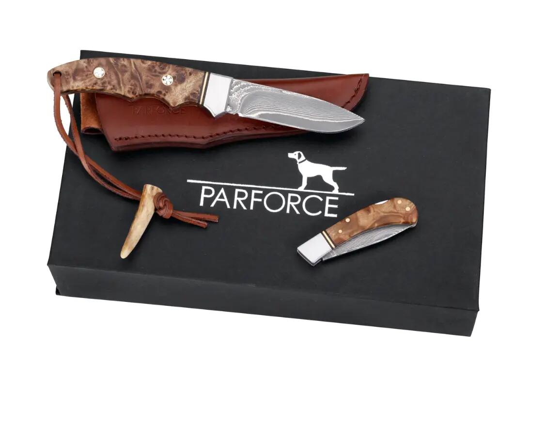 Set cutit si briceag Parforce Damasc, cutie cadou inclusa 2/3