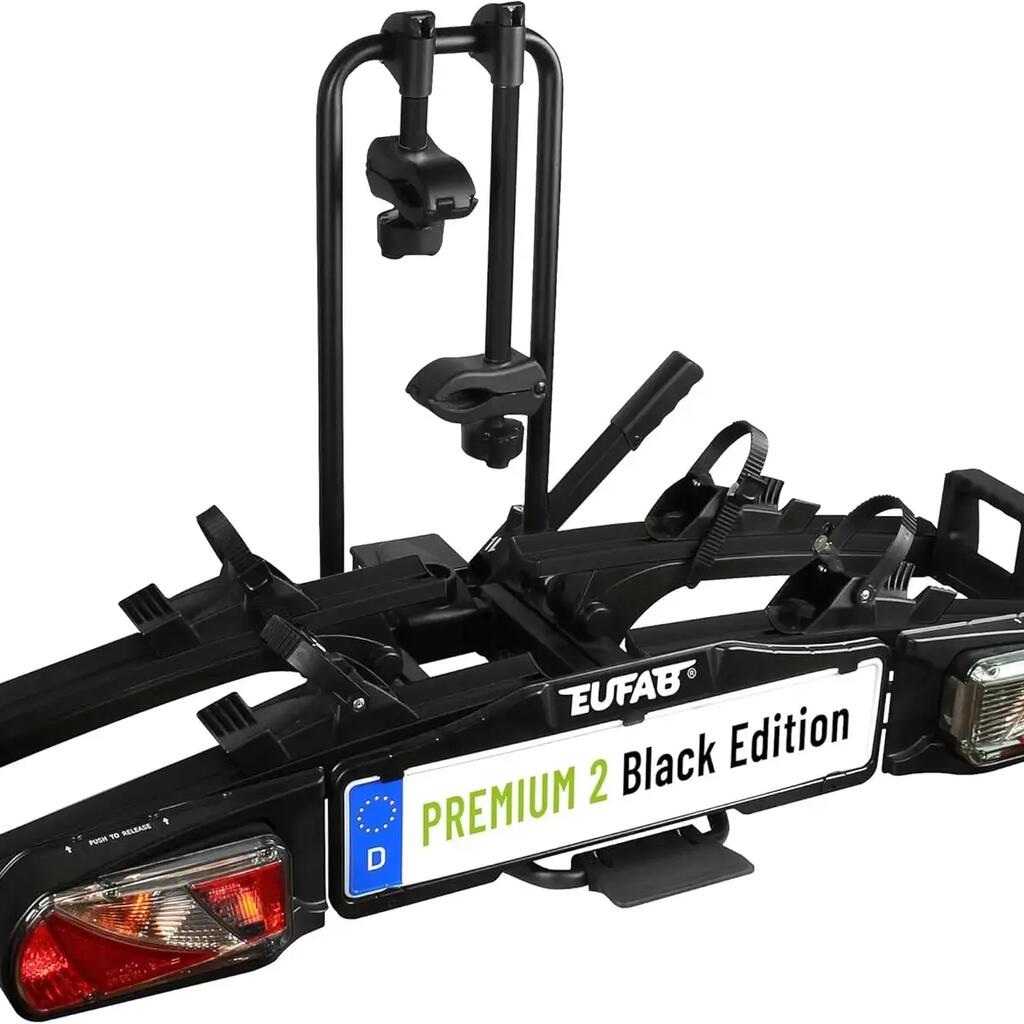PREMIUM II BLACK Edition Bike Carrier for 2 Bicycles – EUFAB