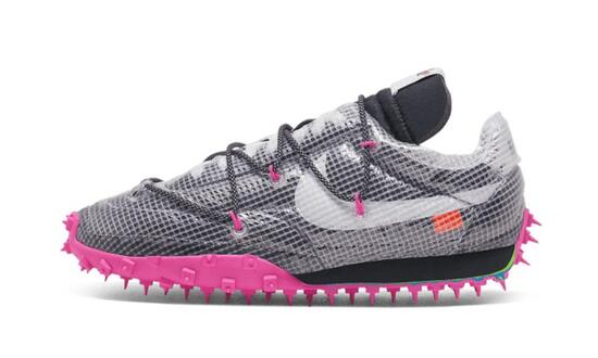 Zapatillas Waffle Racer Off-White Black Fuchsia