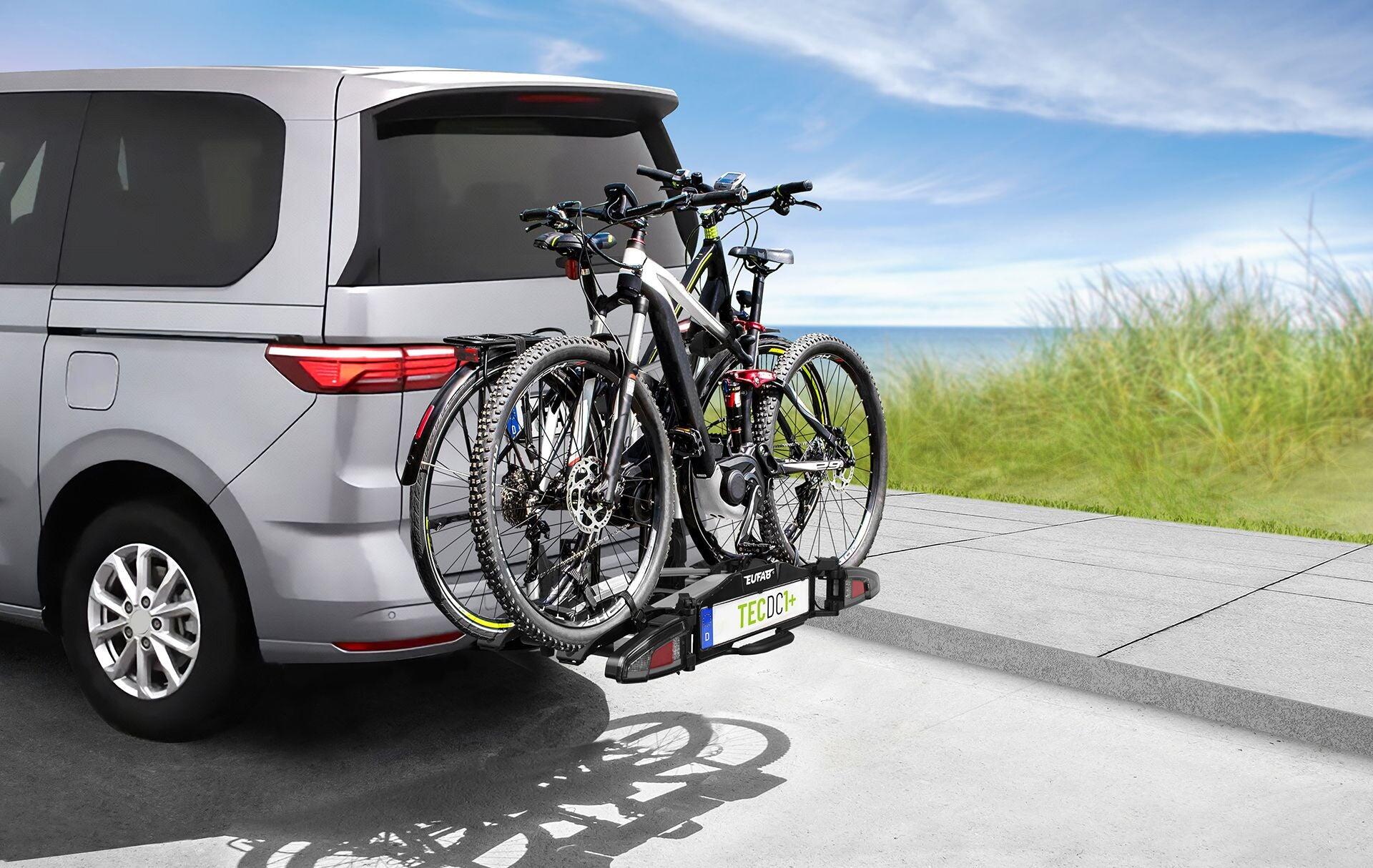 PORTE-VÉLOS 2 VÉLOS TECDC1+ POUR VÉHICULES À FEUX LEDS ET GRAND HAYON  - EUFAB 3/7
