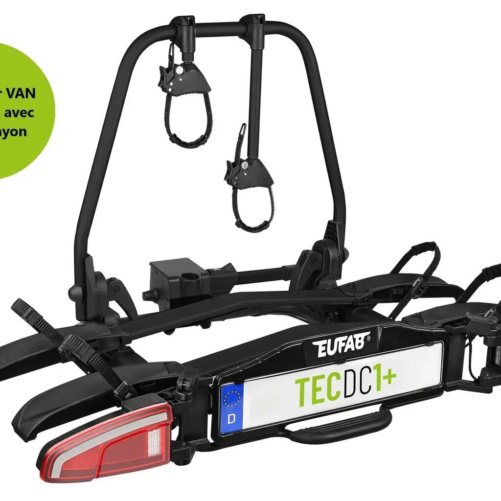 TECDC1+ for 2 bikes, vehicles with LED lights and a large tailgate – EUFAB