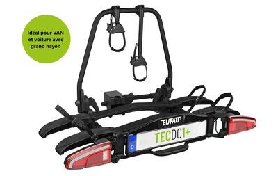 Tecdc1+ voor 2 fietsen, voertuigen met led-achterlichten en grote achterklep