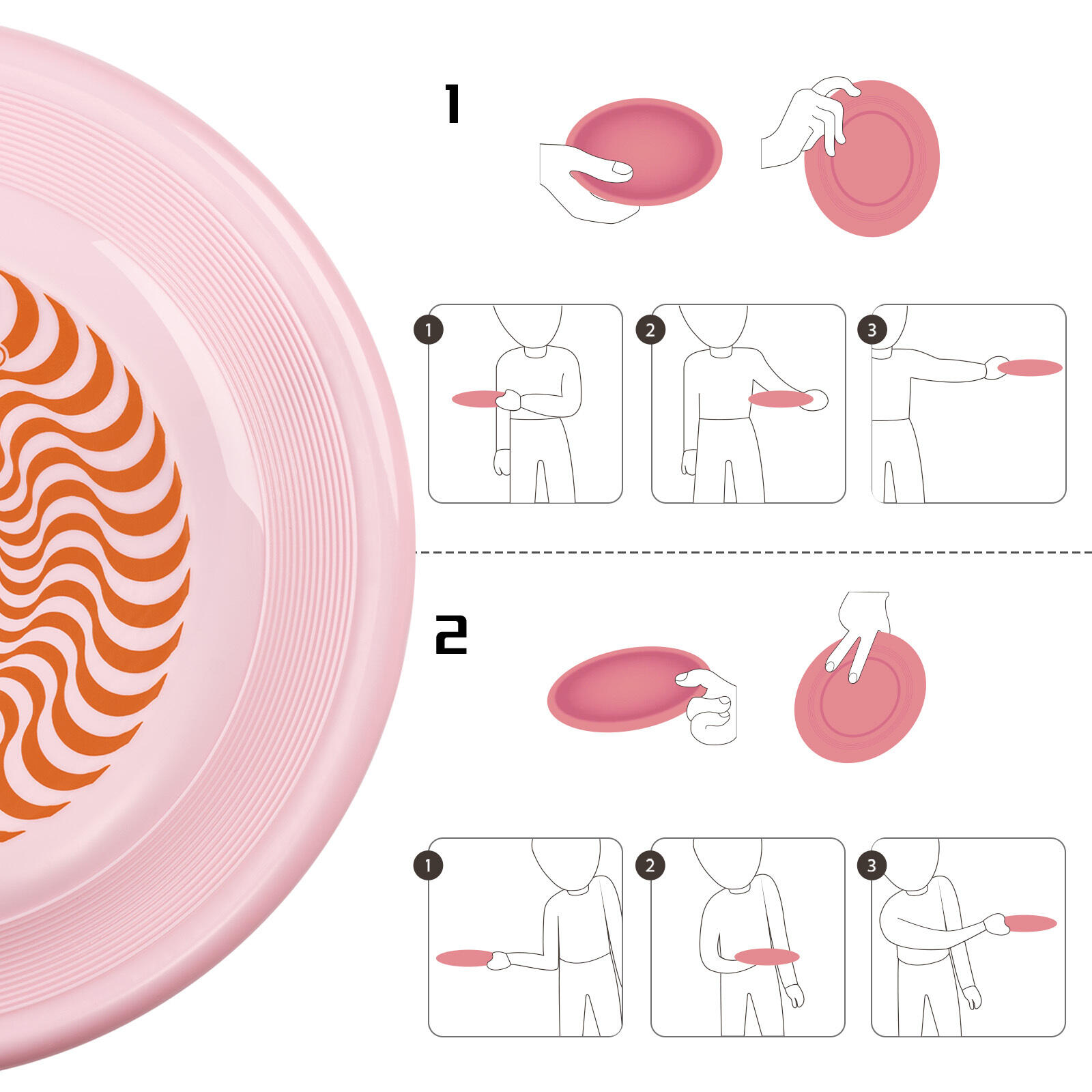 Disco Volante Leggero Frisbee Fastback, 23,75 cm - 100 g 4/7