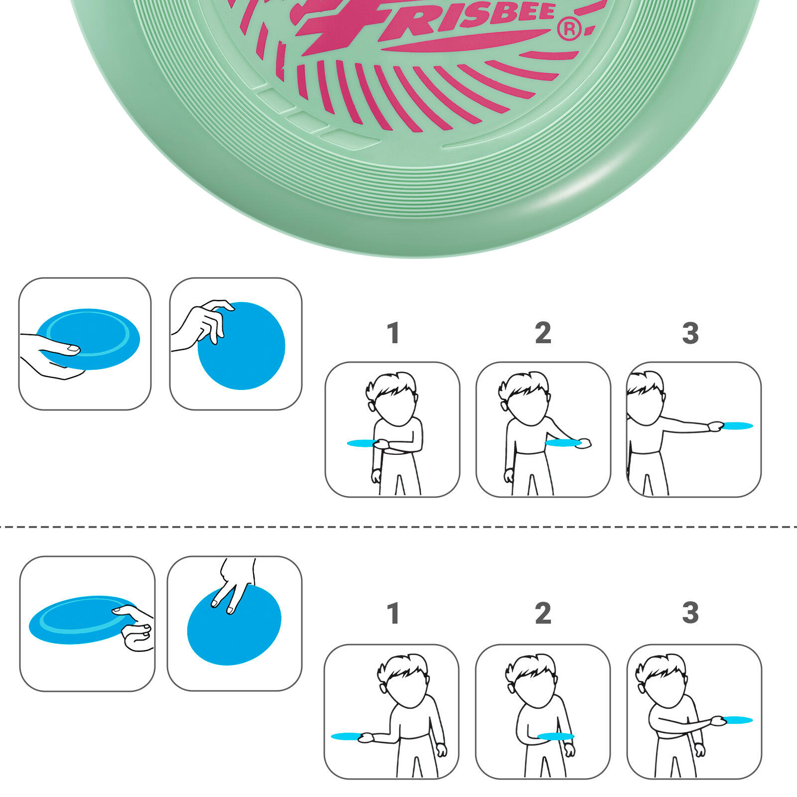 Pack de 2 Discos Voladores Ligeros Frisbee Go, 22,86 cm - 70 g 4/7