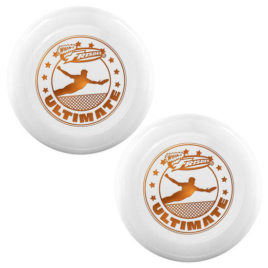 Pack de 2 Disques Volants Frisbees Ultimate Officiels, 27,31 cm - 175 g