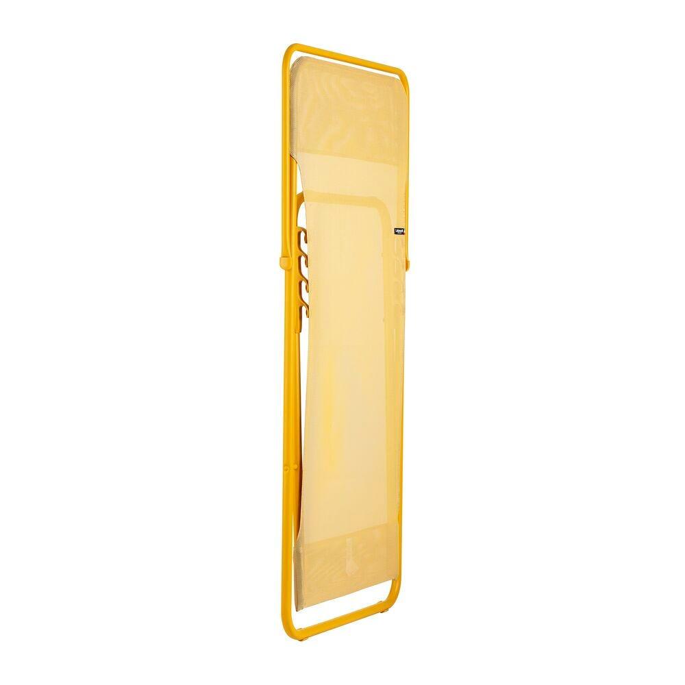 Transat jardin pliant multi-positions : Largeur 58 cm - MAXI TRANSAT - Jaune 3/7