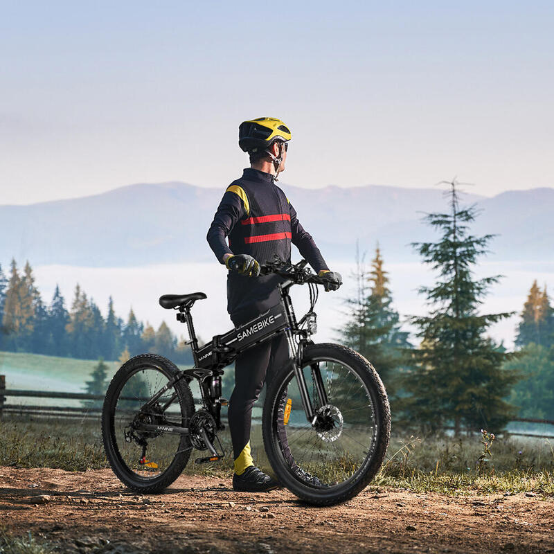 LO26-II-YD bicicletă electrică pliabilă pentru adulți, baterie 48V 14Ah, roți 26