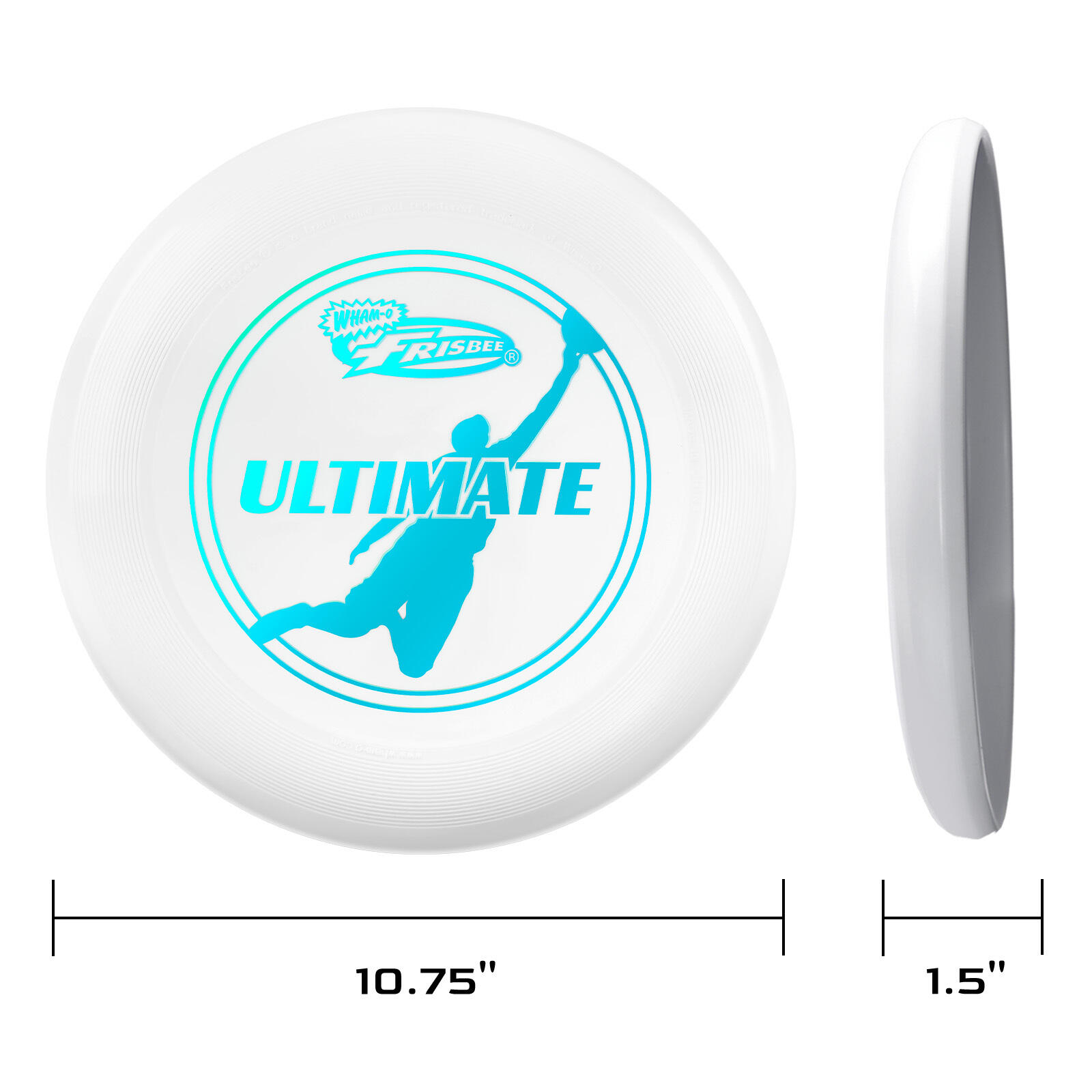 Pack de 2 Discos Voladores Frisbees Ultimate Oficiales, 27,31 cm - 175 g 2/7