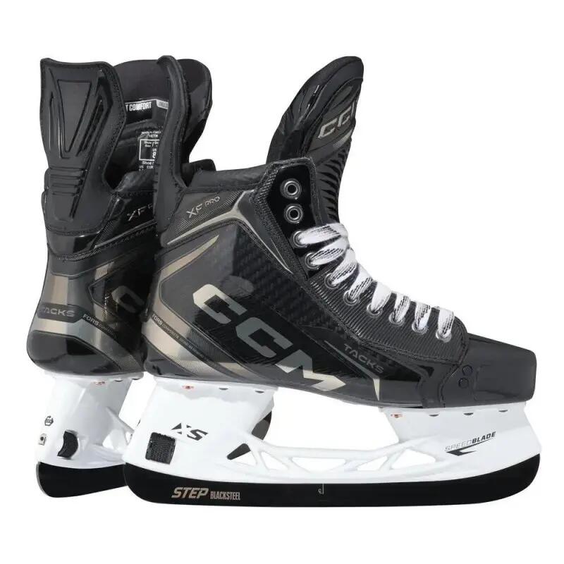 CCM Tacks XF PRO IN Wide black kids Intermediate Ice Hockey Skates