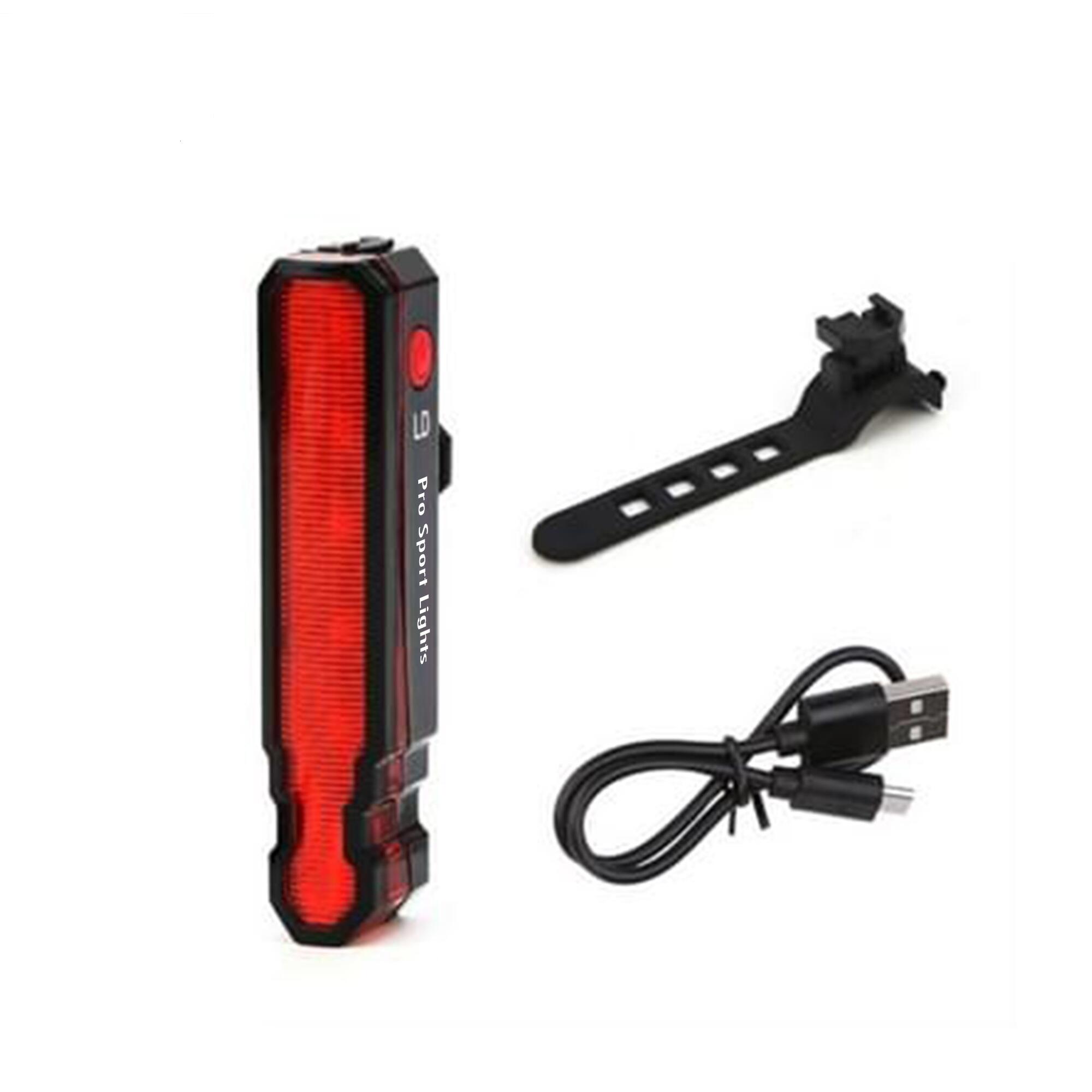 Luz trasera LED roja y láser de 200 lúmenes 3/6