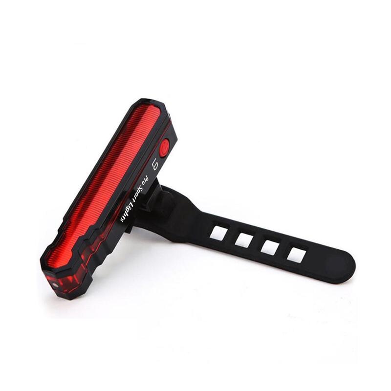 Stop spate LED roșu și laser 200 lumeni reîncărcabil prin USB