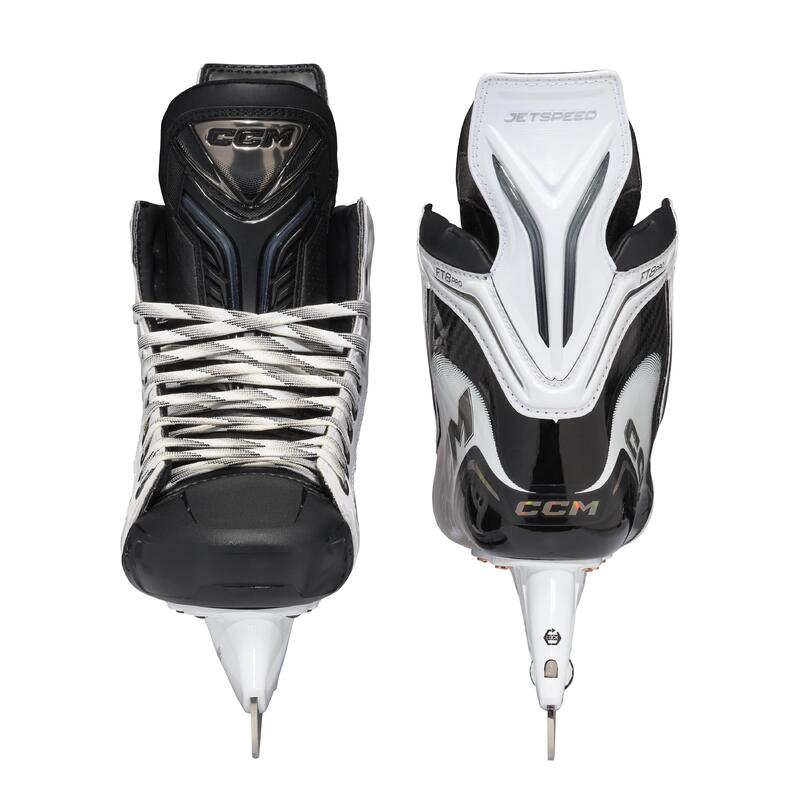 Patine de hochei pe gheață CCM JETSPEED FT8 PRO WHITE Senior, model standard