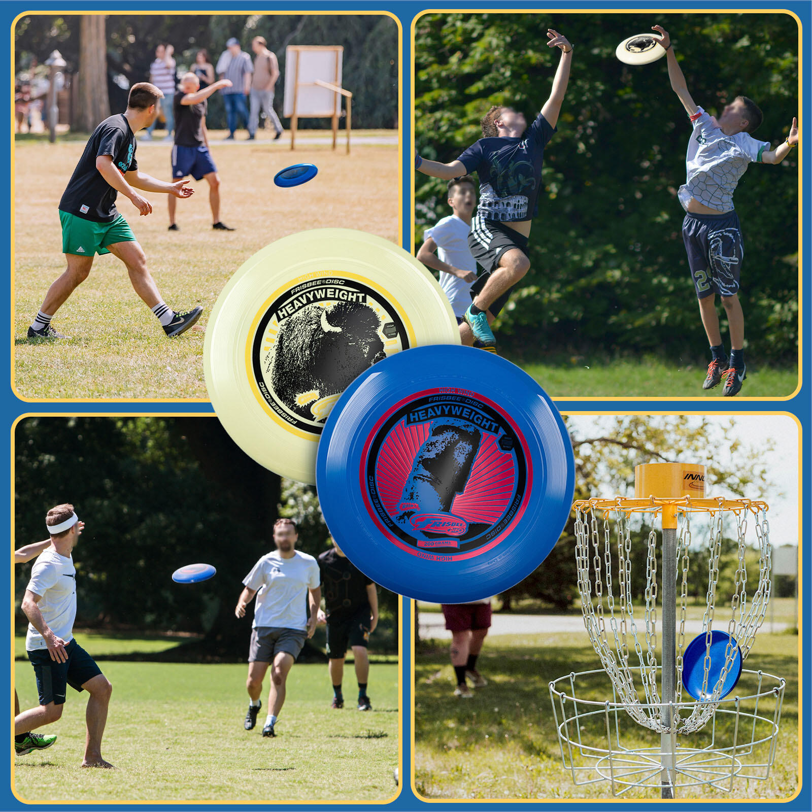 Confezione da 2 Frisbee Peso Massimo, 27.94cm - 200g 6/6