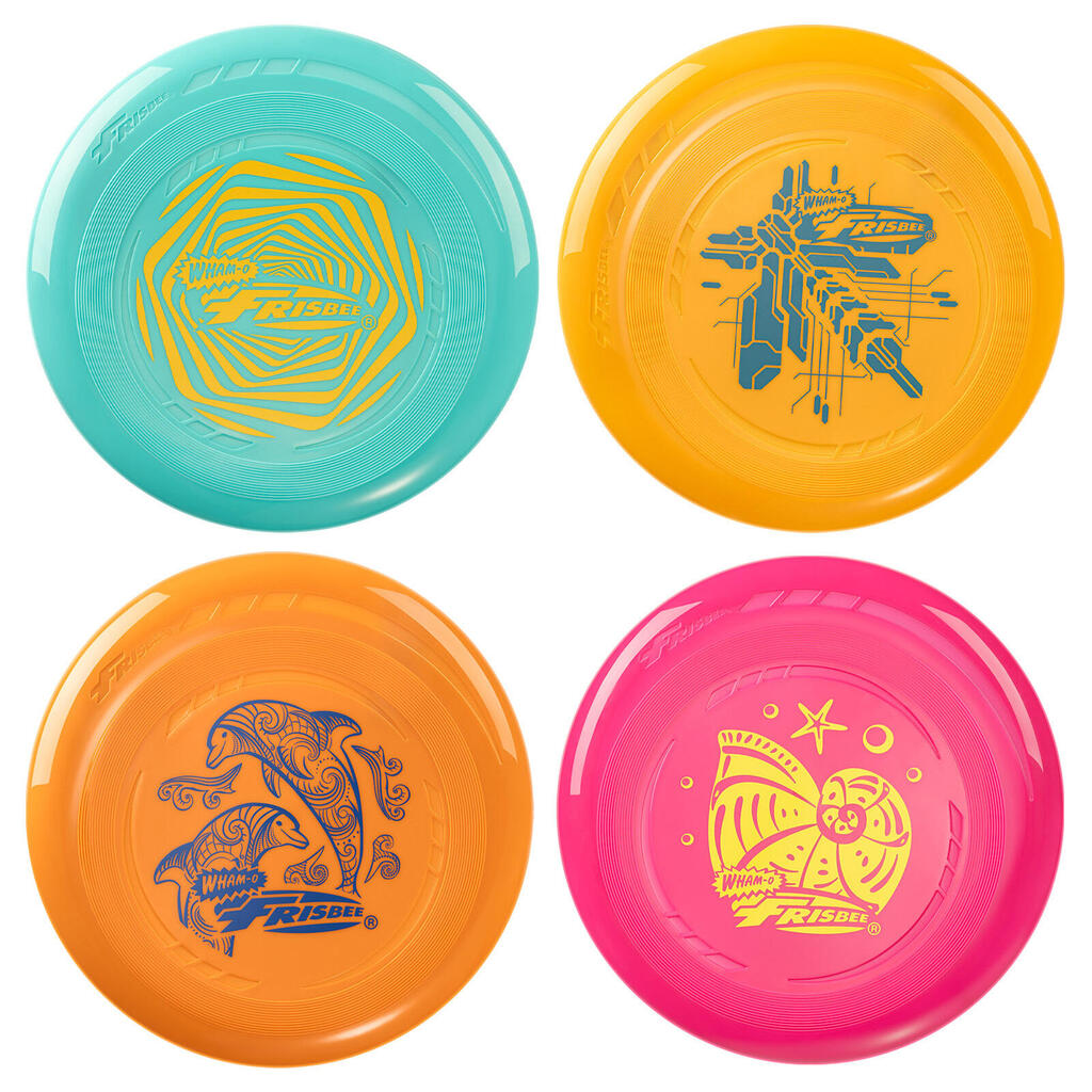 Flying Disc 4 Pack Lightweight Toy Frisbee Go, 22.86cm -  70g