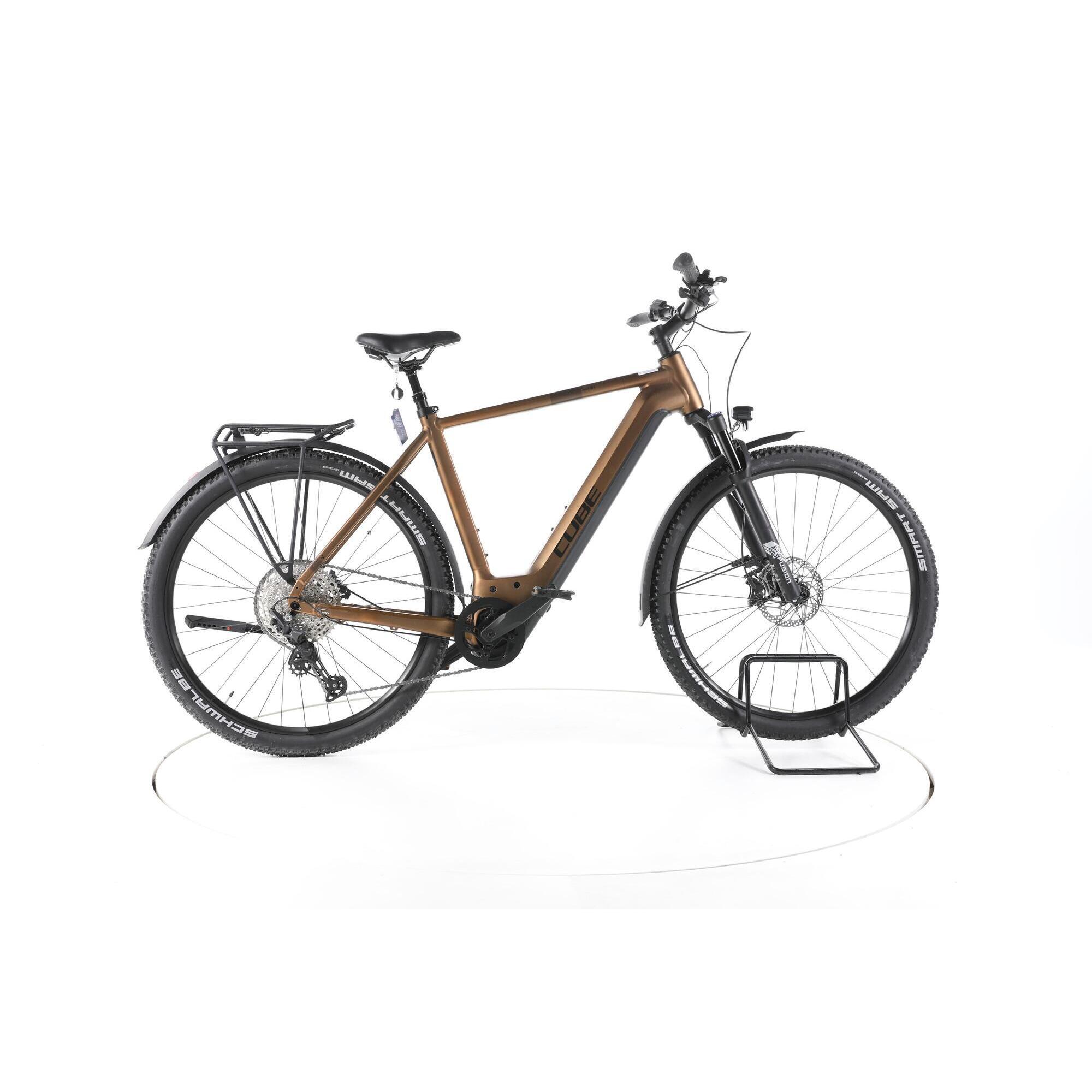Cube - Reconditionné - Cube Nuride Hybrid Exc Trekking Vélo Électrique - Très Bon - Vélo Tout Chemin - Marron - Grand - Decathlon
