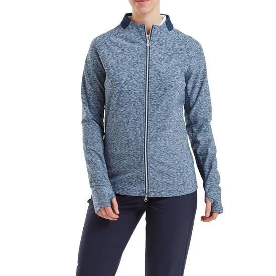 Chaqueta Golf Footjoy Full-Zip Space Dye Thermal Midlayer Mujer Azul Marino